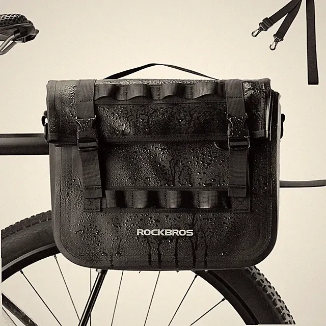 ROCKBROS Bike Panniers 15L Waterproof Rack Bag for Cycling Commuting Bikepacking