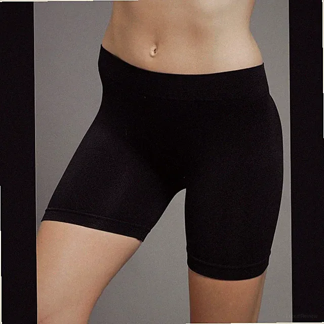 Seamless Stretch Bike Shorts Solid Colors Spandex Workout Basic Plain Tight Pant