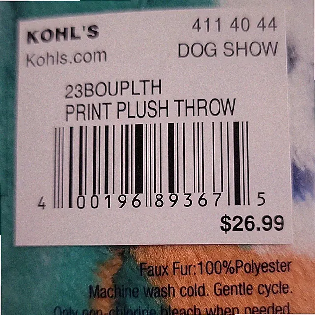 The Big One Our Favorite Plush Dog Show Throw Blanket Oversized 5x6