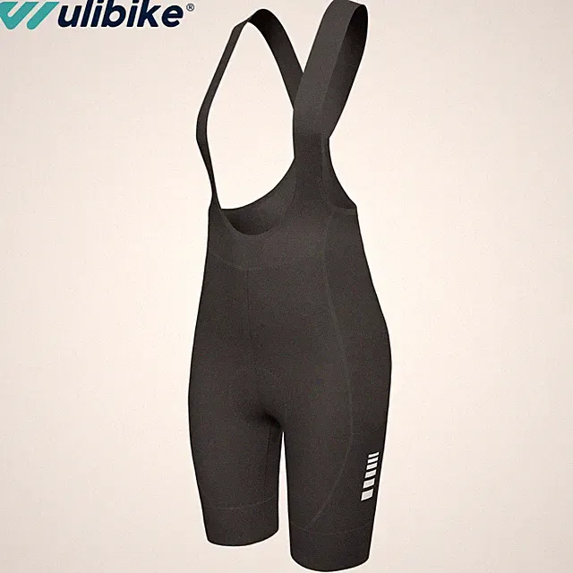 Womens Cycling Bib Shorts 3D Padded Bicycle Riding Wear with Pockets Reflective