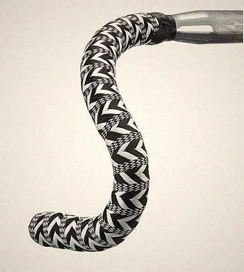 Woven ARROW BLACK WHITE Touring Bicycle Bike BTP Handlebar Tape