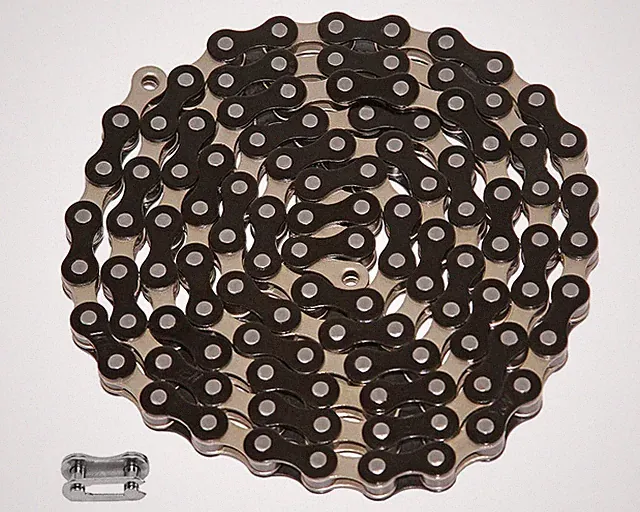 YBN Single Speed Bicycle Chain 1/2" x 1/8" 112L BMX Freestyle Chain – 9 Colors.