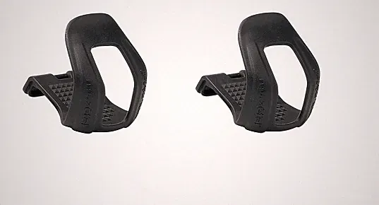 Zefal Polymer MTB Commuter Road Bike Half Bicycle Toe Clips-Black-S/M